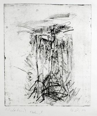 Baselitz, Georg: Bäume. Georg Baselitz 
1938 Deutschbaselitz 
Bäume 
Radierung auf Papier; H 292 