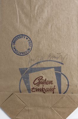 Beuys, Joseph: Guten Einkauf. Joseph Beuys 
1921 Kleve - 1986 Düsseldorf 
Guten Einkauf 