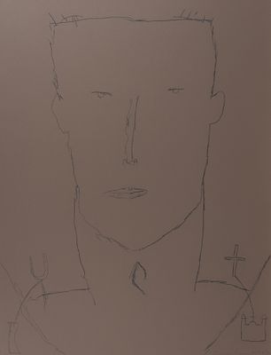 Brown, James: Self-Portrait. James Brown 
1951 Los Angeles - 2020 
Self-Portrait 
Lithografie 