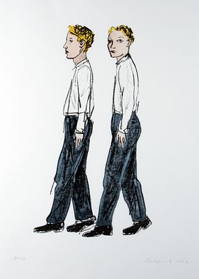 Balkenhol, Stephan: Zwei gehende Männer. Stephan Balkenhol 
1957 Fritzlar 
Studium von 1976 bis 