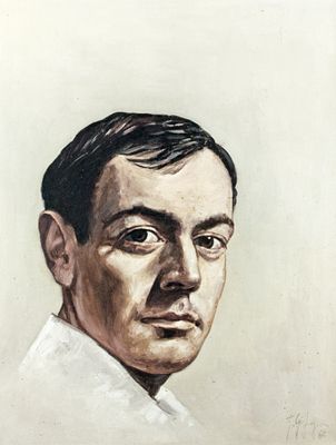 Bierhoff, Fritz: Selbstbildnis. Fritz Bierhoff 1927 - 1960 Ab 1941 Studium an der Duesseldorfer 