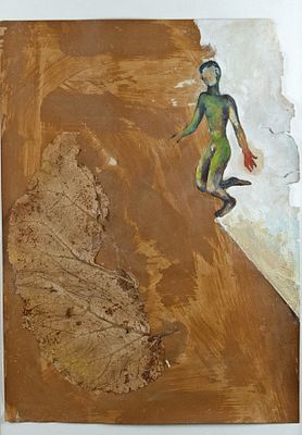 Gauerke, Hinrich: Poesie im Bild Nr. 3. Hinrich Gauerke 1950 Poesie im Bild Nr. 3 Mischtechnik 