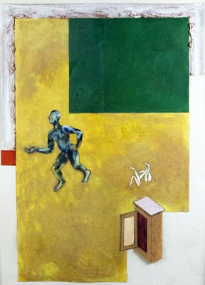 Gauerke, Heinrich: Poesie im Bild Nr. 2. Heinrich Gauerke 1950 Poesie im Bild Nr. 2 Mischtechnik 