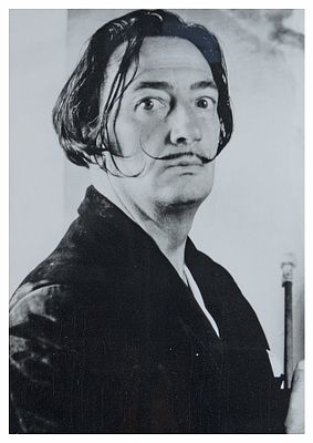 Fotograf des 20. Jh.: Salvador Dali. Fotograf des 20. Jh. Salvador Dali Fotografie; H 500 mm, B 