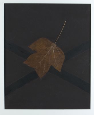 Rouff, Fritz: Blattcollage. Fritz Ruoff 1906 - 1986 Blattcollage Mischtechnik auf Papier mit 