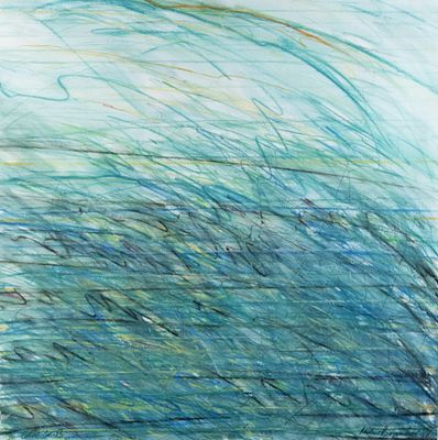 Mueller-Bryanlund, H. U.: Gruen-Gelb III. H. U. Mueller-Bryanlund Gruen-Gelb III Buntstift auf 