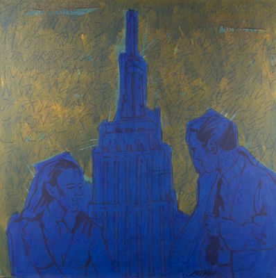 Loesche, Wolfgang: New York People (Empire State Building). Wolfgang Loesche 
1947 Gotha 