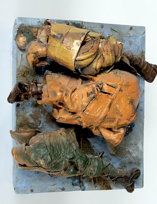 Thieme, Marion: Ohne Titel. Marion Thieme 
1959 
Ohne Titel 
Materialcollage &uuml;ber Holzkasten 