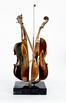 Arman: Sliced Violines 1994. Arman (Armand Pierre Fernandez) 
1928 - 2005 
Sliced Violines 1994 