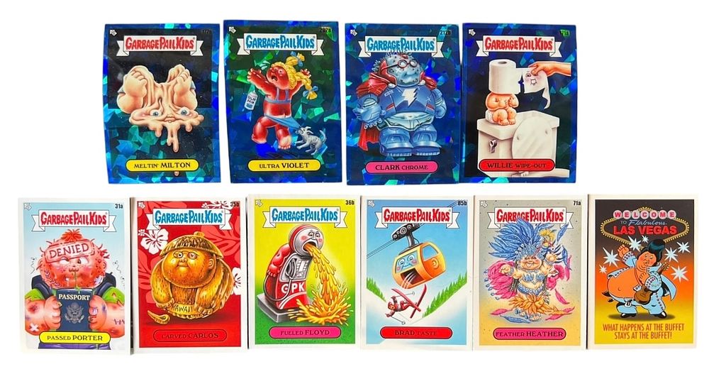 חבורת הזבל - לוט 10 קלפים 
אנגלית. 
דמויות - עפ"י הצילום. 
במצב טוב מאד.