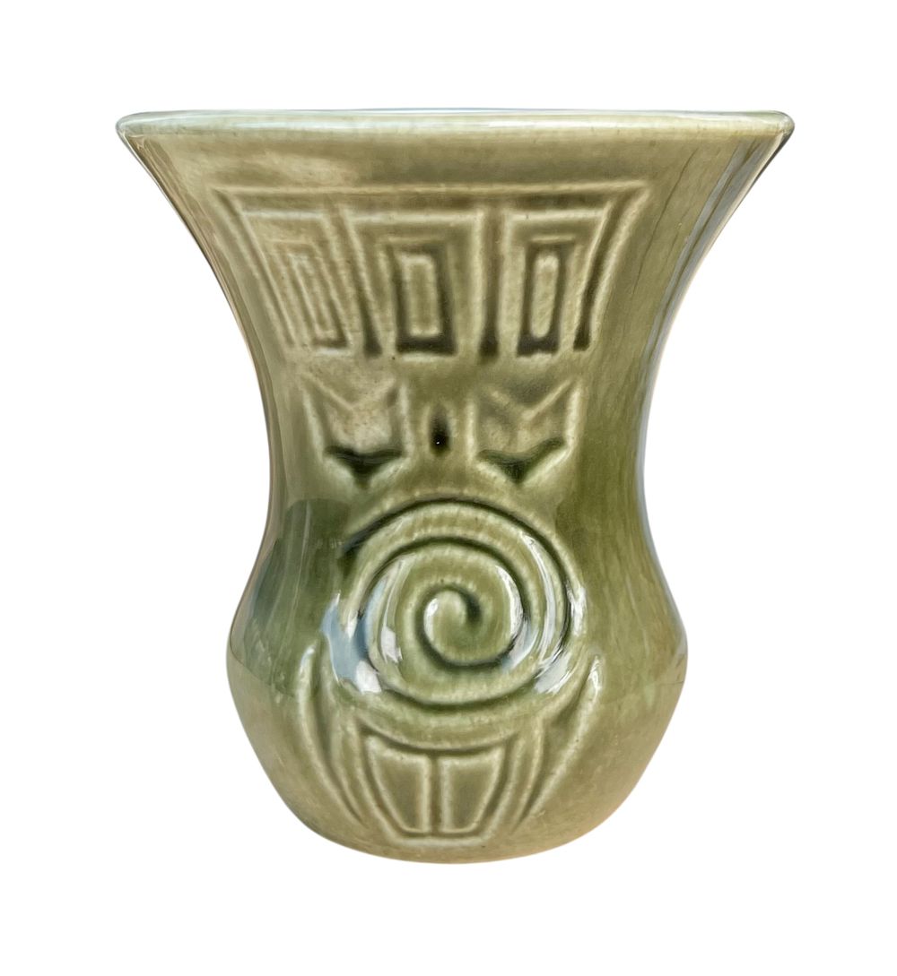 פלקרמיק - אגרטל קטן 
גלזורה ירוקה 
9.5*9 סמ 
חתום