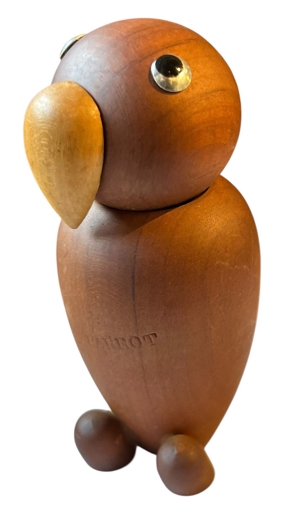 ROYAL PET - בובת עץ טיק יפנית 
פיגורת תוכי 
שנות ה - 60. 
תוצרת SENSHUKAI יפן. 
עיצוב בהשראה 