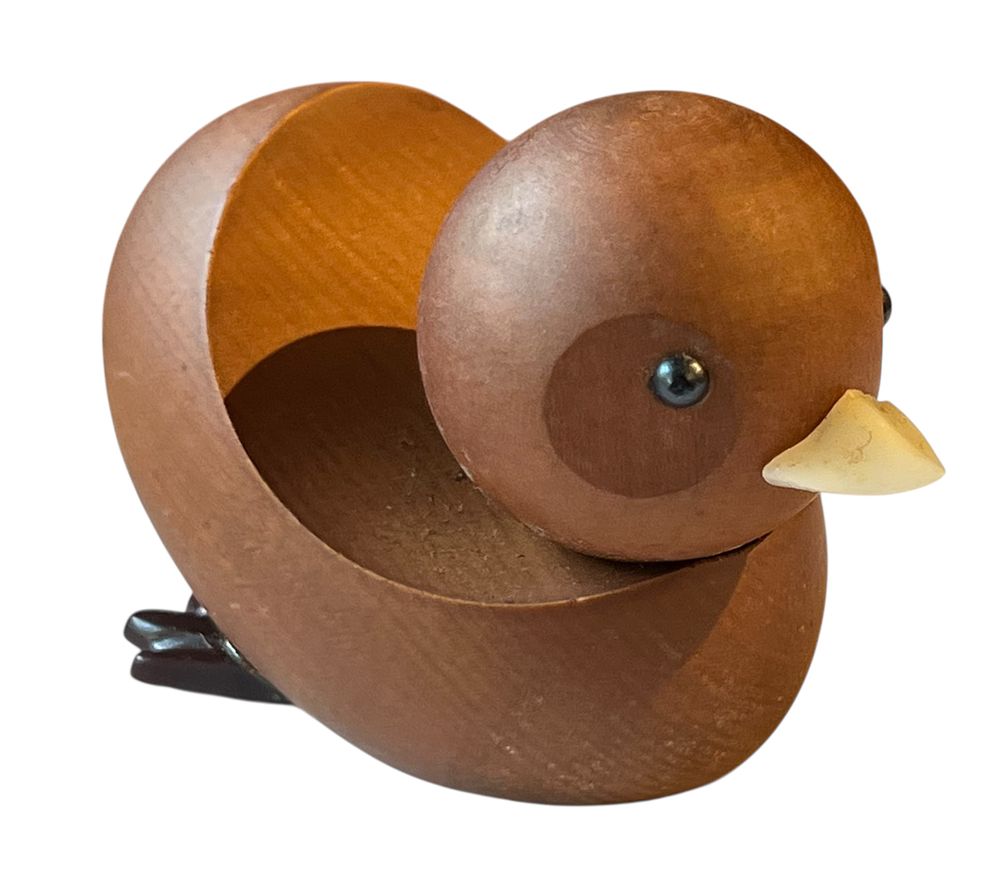 ROYAL PET - בובת עץ טיק יפנית 
ברווז מנדרין 
שנות ה - 60. 
תוצרת SENSHUKAI יפן. 
עיצוב בהשראה 