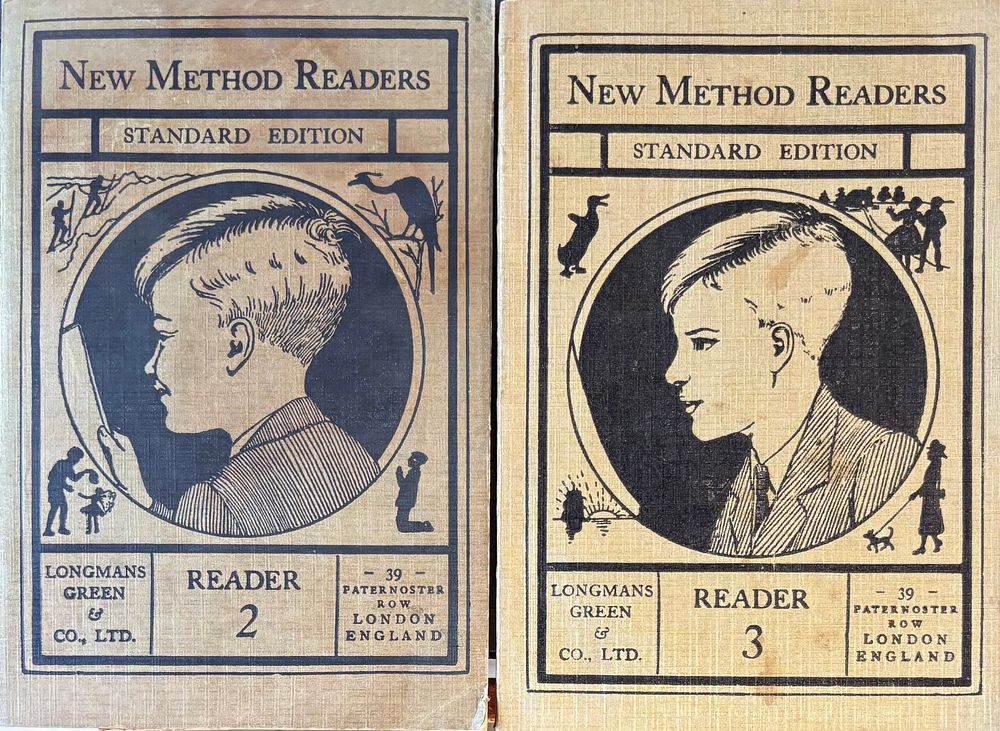 ספרי לימוד - אנגלית - NEW METHOD READERS - פריט מיוחד לאספני ספרי לימד ישנים! 
קריאה באנגלית 