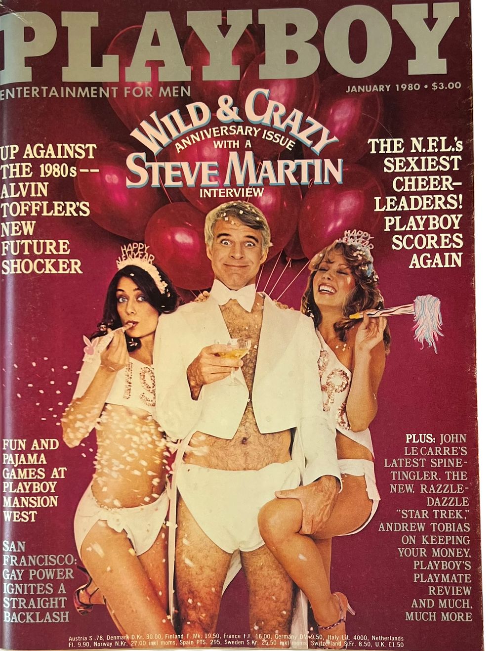 פלייבוי - PLAYBOY 
ENTERTINMENT FOR MAN 
ינואר 1980 
כולל מאמרים בנושאים שונים, כגון ספורט 