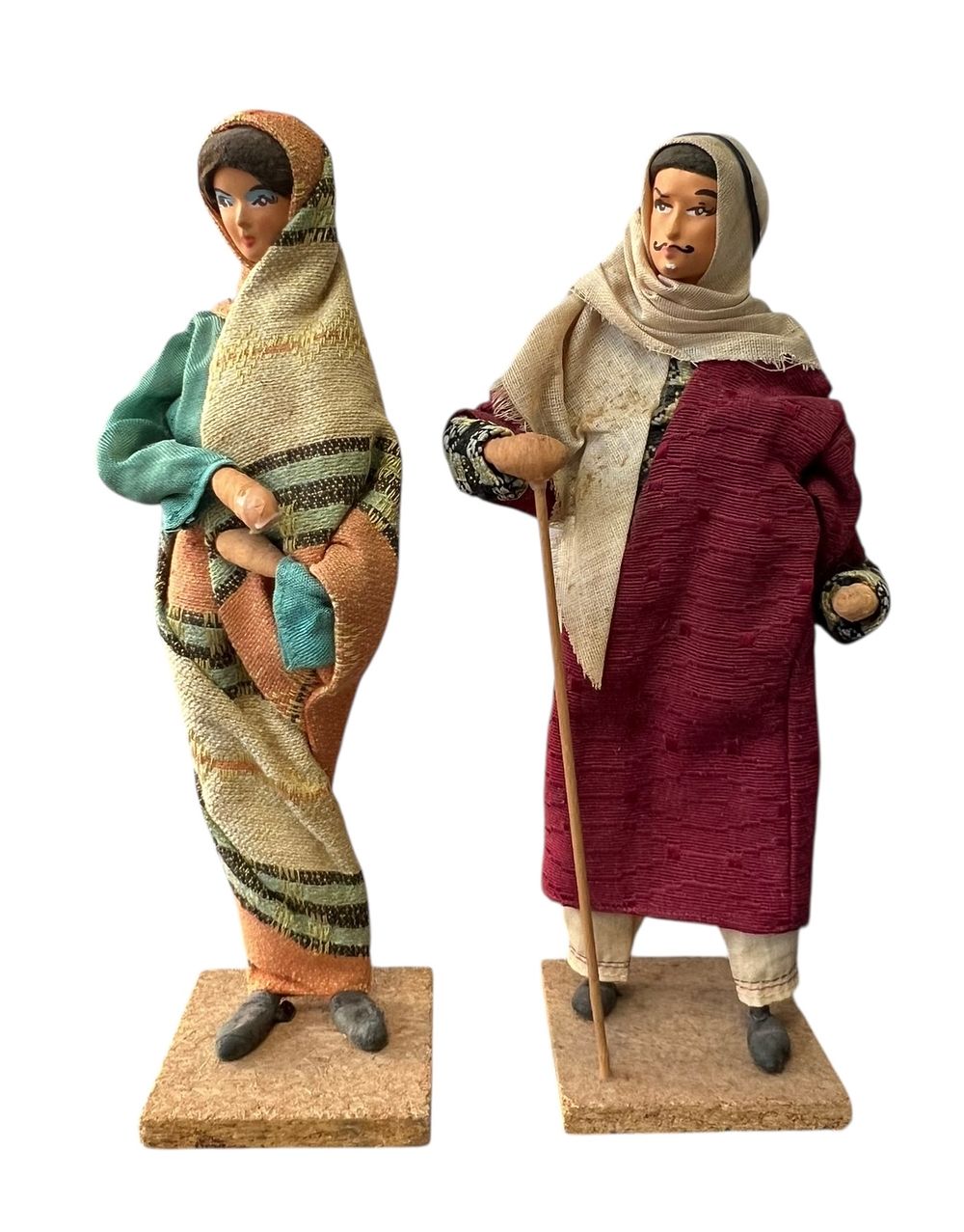 ישראליאנה - פיזנטי ירושלים - נדיר!!זוג בובות עץ ובד 
זוג בובות עשוית בעבודת יד, בדמות זוג 