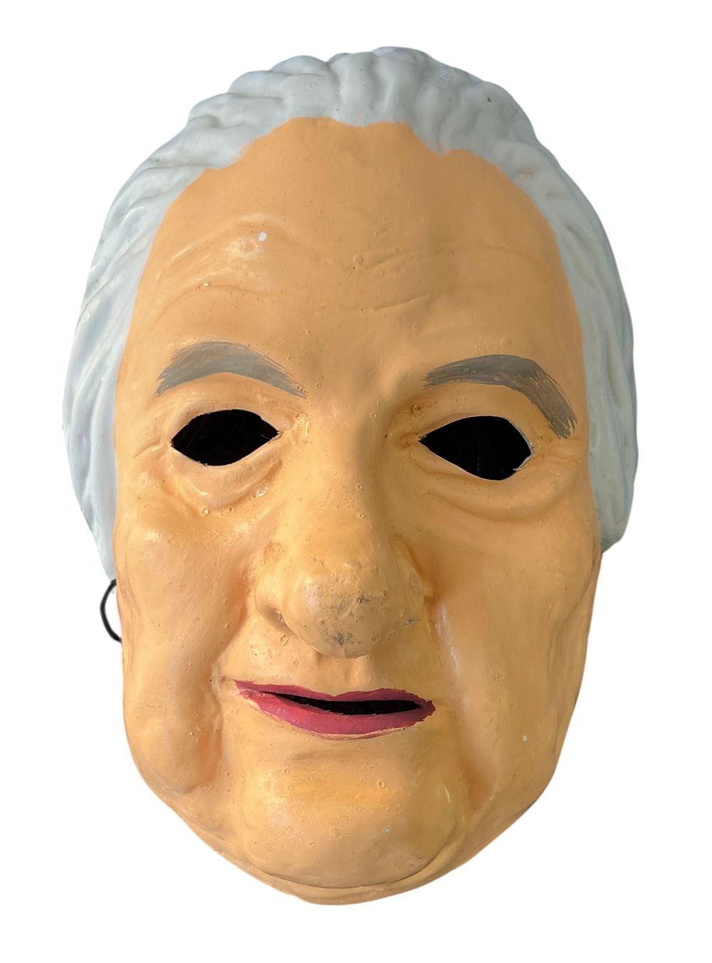 ישראלאינה - נדיר!!! מסכת פורים בדמותה של גולדה מאיר 
פלסטיק קשיח ועבה, צבוע. 
שנות ה60 
26 ס"מ