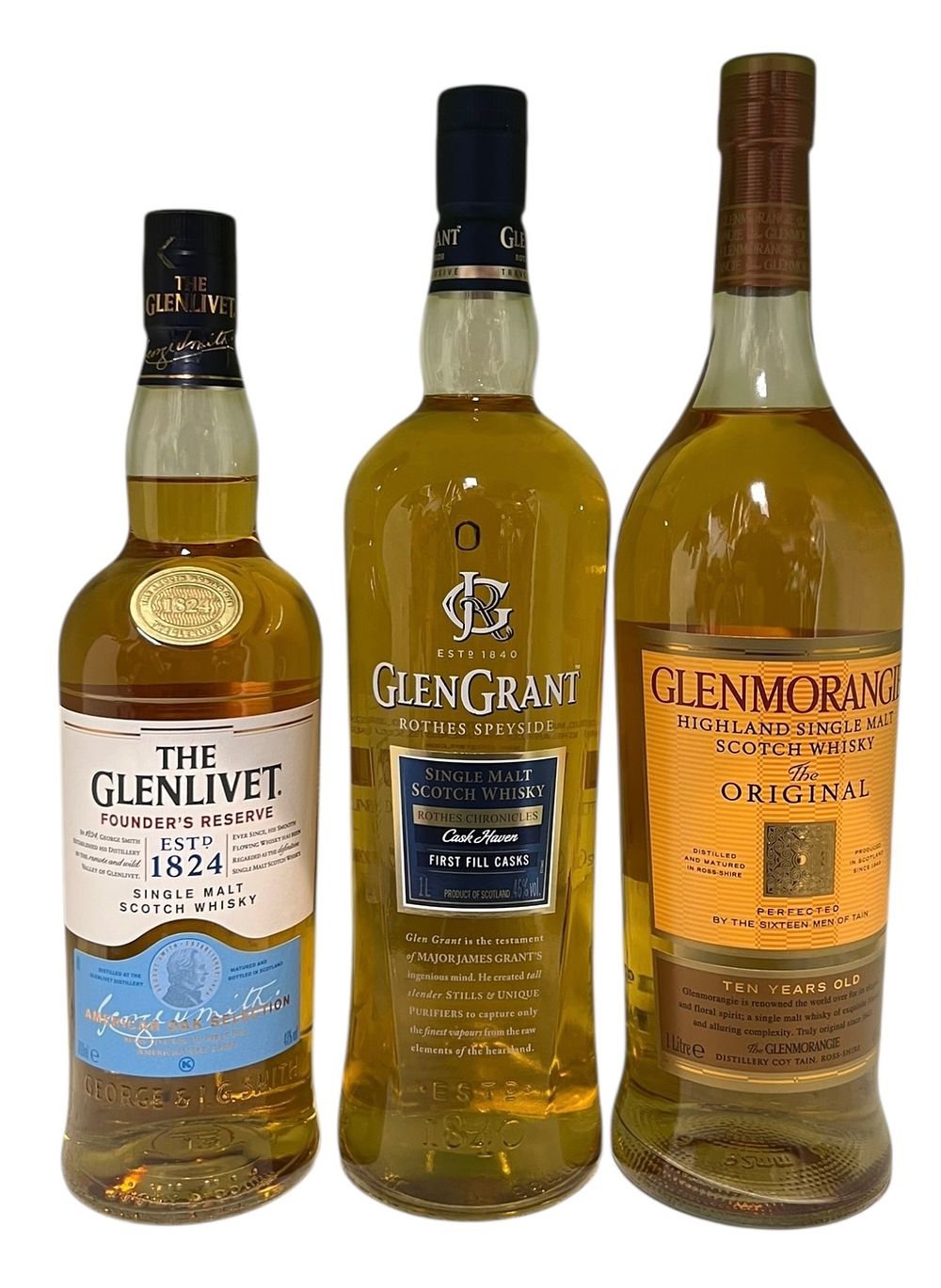 לוט 3 בקבוקי וויסקי סקוטי - מצב טוב מאוד 
גלנמורנג'י 10 שנים - ליטר - Glenmorangie 10 years 