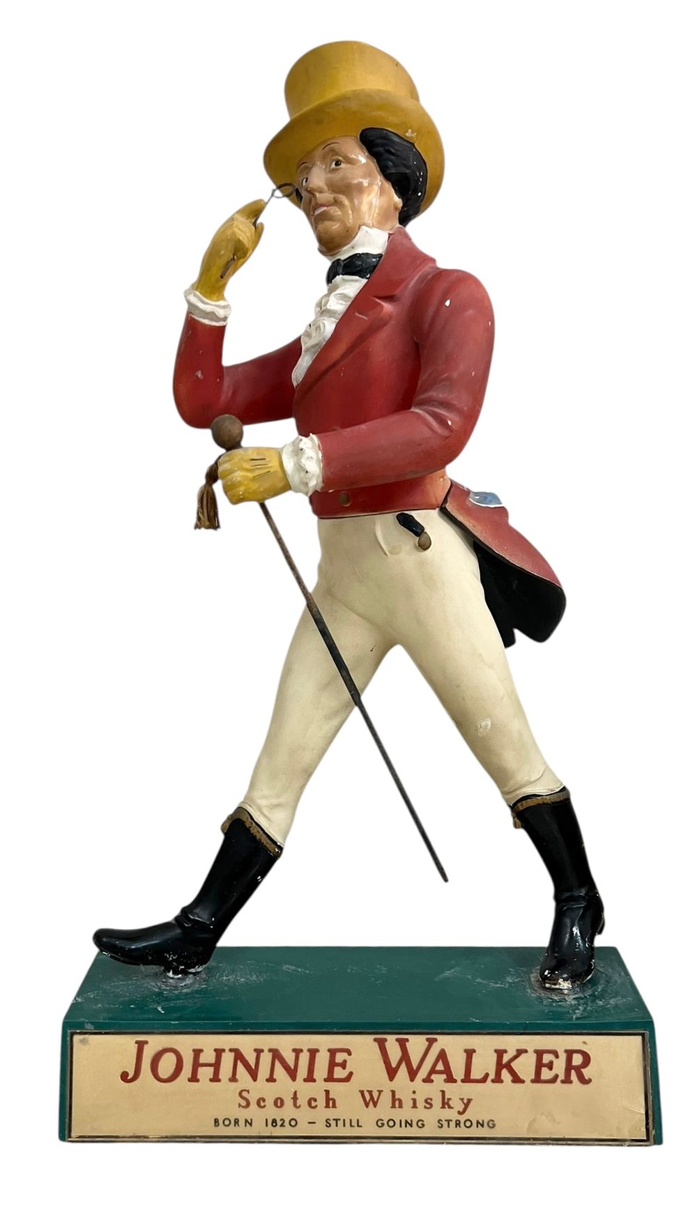 Johnnie Walker - ג׳וני ווקר - פסל פרסומי וינטג׳ 
פסל פרסומת בדמותו המיתולוגית של האיש הפוסע 