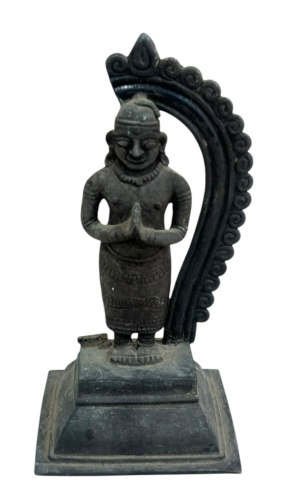 פסלון אל הינדי וינטג' 
אל בתנוחת נמסטה 
עשוי פליז 
14*8 ס"מ 
משוערך שנות ה50-60