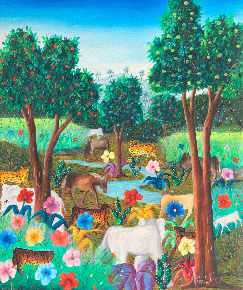 paul tanky - טבע 
שמן על בד , עבודה יפיפייה , מלאת צבע ופרטים 
49*60 סמ 
חתום 
ממוסגר