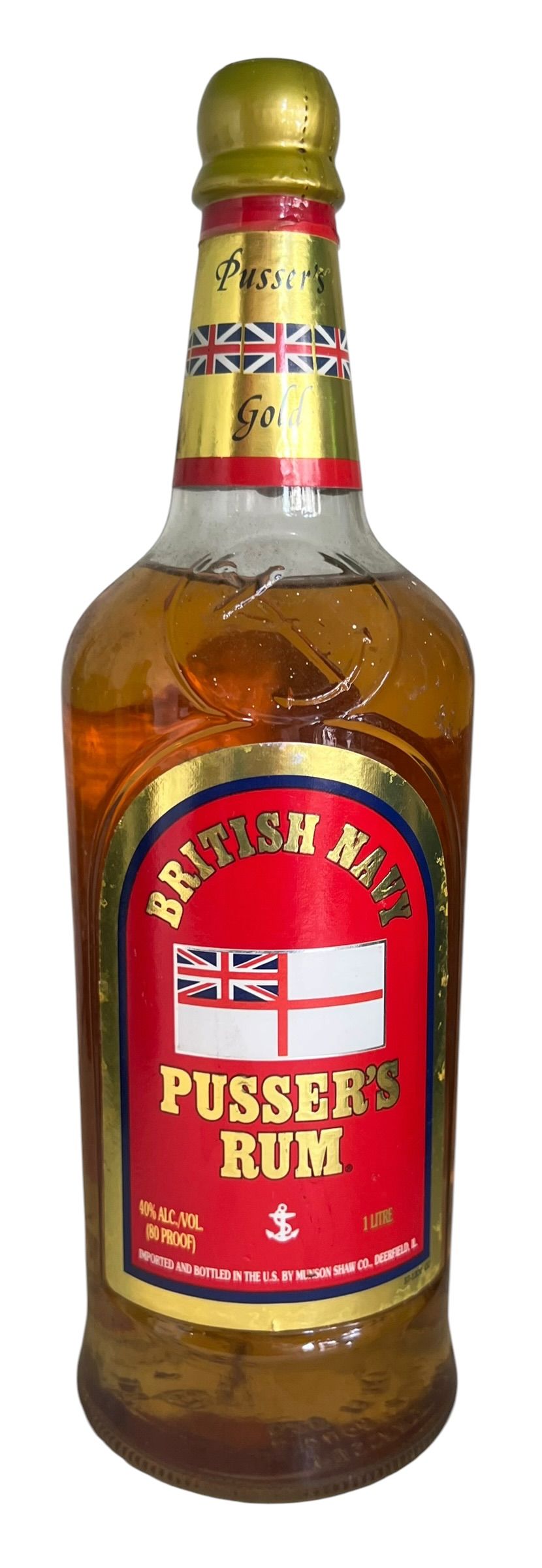רום הצי הבריטי המסורתי -British Navi Pusser-'s Rum - איי הבתולה הבריטיים - אידוי קל 
שנות 