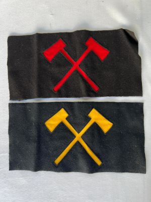 Indian Wars Pioneer Sleeve Insignia. 1 - Cavalry, 1-Artillery - Like New Condition