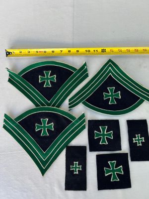 Indian Wars Hospital Steward Sleeve Rank Insignia. 6 pieces total like new