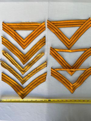 Indian Wars Cavalry Sleeve Rank Insignia. 4 pairs total like new