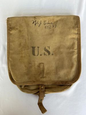 Identified Indian Wars / Span Am Haversack. A nice unresearched Identified Indian Wars / Spanish 