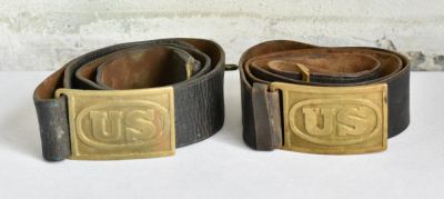 Two Model 1874 Indian Wars Belts w/ Buckles. Two very nice Model 1874 Indian Wars belts with 