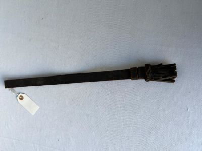 Civil War to Indian Wars Leather Sword Knot. Has some loss to tassel but otherwise in good shape.