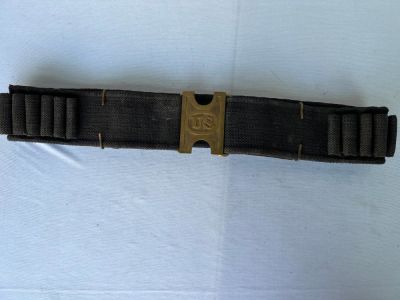 Indian Wars or Span Am Mills US Ammo Belt & Buckle. A very nice US military Indian Wars, or 