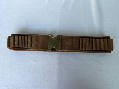 Indian Wars Era Tan Mills Ammo Belt. A nice Indian wars era, Mills, ammo belt, and buckle. Belt 