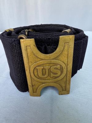 Indian Wars / Span Am Mills Ammo Belt & Buckle. An excellent Indian wars to Spanish American war 