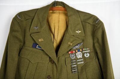 Identified WWII US 3rd Air Force Ike Jacket. Very nice World War II era Ike jacket with a note 
