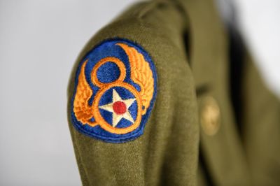 Nice WWII 8th Air Force Ike Jacket. A nice World War II Ike jacket identified to the 8th Air 