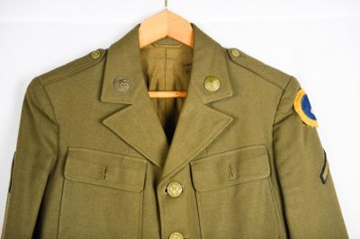 Identified WWII US 3rd Air Force Tunic. A nice identified and un-researched World War II 3rd Air 