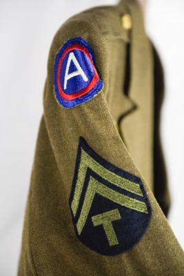WWII US 3rd Army, 76th Division Uniform. A very nice World War II US 3rd Army, 76 division 