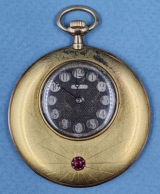 Карманные часы "МОВАДО", "MOVADO SURETE", Швейцария, 1920-е гг. Золото 750 пробы, общий вес: 45 