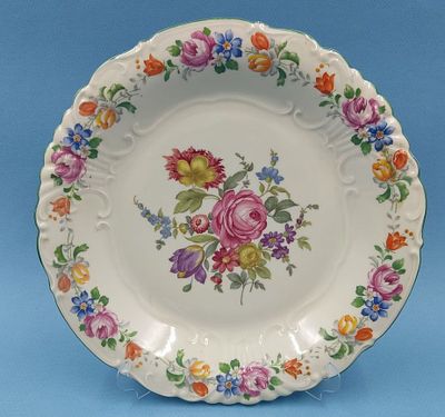 Фарфоровое блюдо "Schwarzenhammer". Бавария, 1930-1940-е гг.
. Фарфор, накатка рисунка. 