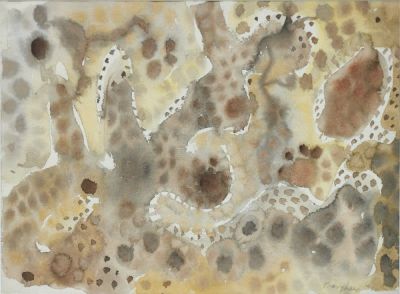 Eduard Bargheer 1901 Hamburg - 1979 Hamburg - "Sand 6" - Aquarell/Papier. 31,5 x 43,5 cm. Sign. 