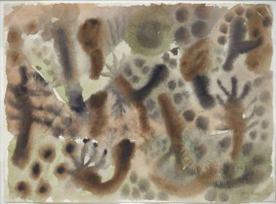 Eduard Bargheer 1901 Hamburg - 1979 Hamburg - "Vegetation" - Aquarell/Papier. 32 x 43,2 cm. 