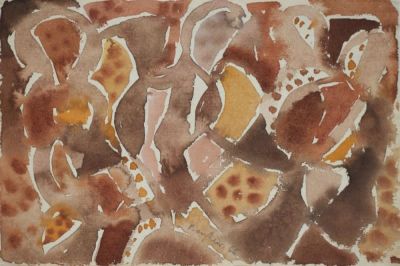 Eduard Bargheer 1901 Hamburg - 1979 Hamburg - "Trockene Opuntien" - Aquarell/Papier. 21,5 x 32 