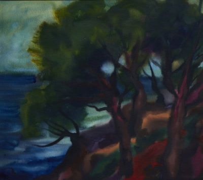 Paul Herbert Beck 1920 Leipzig - 2010 Tegernsee - Sommerliche K&uuml;stenlandschaft - 
