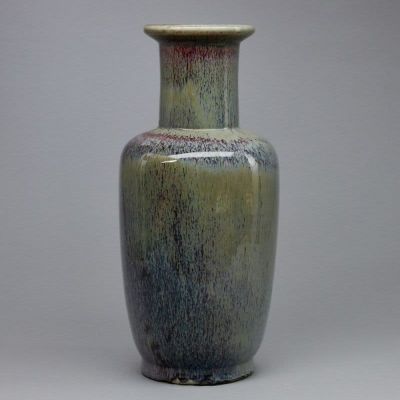 Balustervase mit Flamb&eacute; Glasur, China. Balustervase mit Flamb&eacute; Glasur China. Porzellan, Flamb&eacute; 