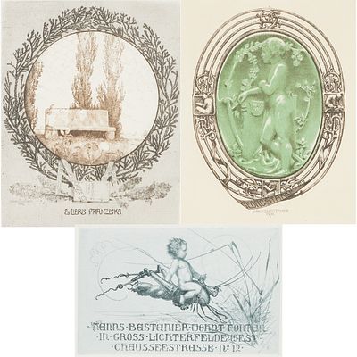 Hanns Bastianer 1885 Berlin - 1966 Freiburg im Breisgau Konvolut - Ex Libris "Georg Starke" - 