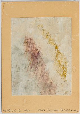 Carl Buchheister 1890 Hannover - 1964 Hannover - Ohne Titel - Gouache/Papier auf Karton. 21 x 