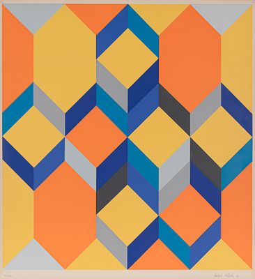 Herbert Aulich 1927 W&uuml;stendorf/Breslau - 2020 Offenbach - Untitled - (1971) Color 