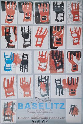 Georg Baselitz 1938 Deutschbaselitz - lives and works in Salzburg - "Baselitz" - (1994) Color 